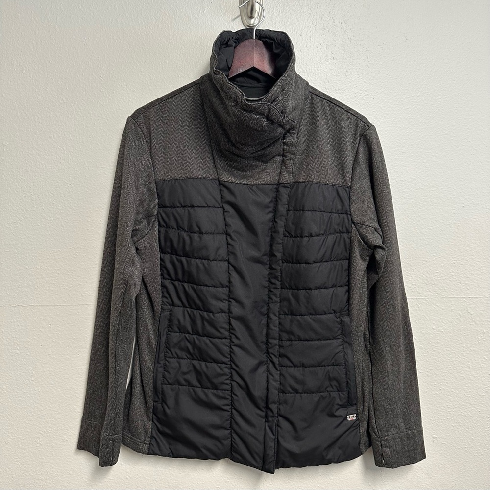 Helly Hansen Women’s Astra Jacket Primaloft Insulated Gray & Black Warm Sz Large